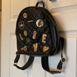Love Moschino Backpack with Sequin Icons
